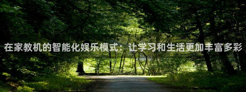 BB贝博艾弗森注册入口与教程：在家教机的智能化娱乐模式：让学习和生活更加丰富多彩